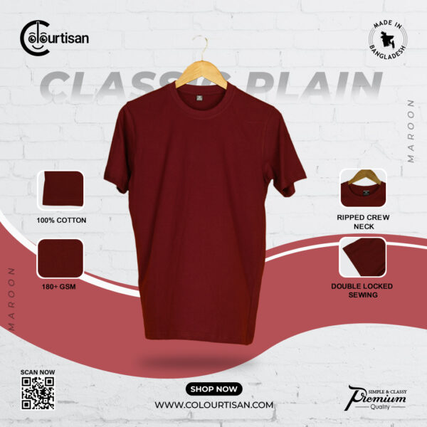 Classic Plain Maroon